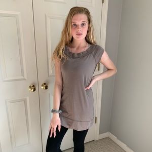 Taupe tunic, Moda Int’l, sz Medium